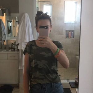Cute camouflage top